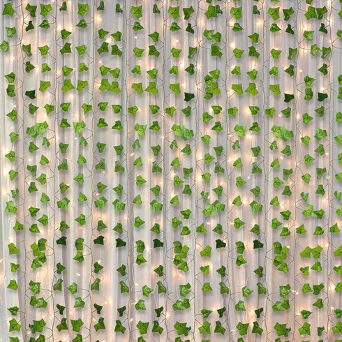 84Feet 12 Strands Hanging Vine Plants, Artificial Flowers Greenery Leaf Garland for Wedding Party Garden Decoration