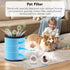 M03 Replacement Filter 2 Pack, Compatible with MOOKA M03 Air Purifier, H13 True HEPA Activated Carbon Filter for Pets,