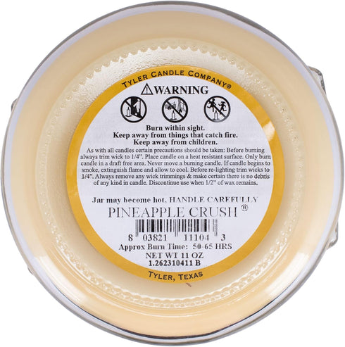 Tyler Candles - Pineapple Crush Scented Candle, 11 Ounce, 2 Wick