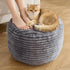 Round Pouf Ottoman,Corduroy Poufs with Memory Foam Filling for Foot Rest,Soft Footstool