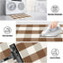 LEEVAN Buffalo Plaid Rug 2x3 Washable Cotton Entryway Rug, Front Porch Decor, Farmhouse Braided Doormat