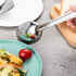IMEEA Flat Bottom Serving Spoon, 10-Inch Slotted Spoon, Set of 2 in 18/8 Stainless Steel