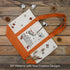 TOPDesign 1-Pack Canvas Tote Bag with External Pocket, Reusable Grocery Shopping Bag, Top Zipper Closure, Daily