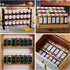 GMAMXD 36 Set, 4oz 492 1 Glass Spice Jars with Labels, Spice Jar Seasoning Containers, Spice Containers with Pink