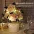 3-8mm Centerpiece(3.28ft/Set, 2 Set) Iridescent Bead String with Fairy Lights Battery Operated, Artificial Crystal