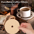 500 Count Percolator Coffee Filters, 3.75in Natural Unbleached Disposable Disc Filters for Home and Office