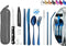 Portable Reusable Travel Utensils Set, Stainless Steel Cutlery with Case, Chopsticks and Straw for Camping
