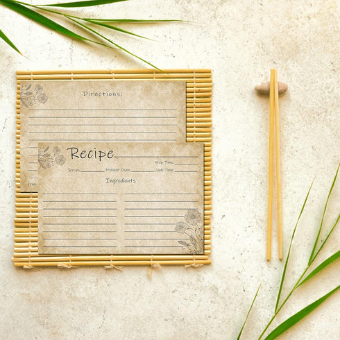 Recipe Cards 4x6 - Pack of 100 Double-Sided Blank Cards for Weddings, Bridal Showers, and Christmas Gifts