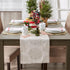 DII Holiday Dining Table Linen, Sparkle Metallic Kitchen Décor, Table Runner 14x72, Jacquard Snowflakes