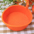 X-Haibei 2pcs Flexible 4.5 inch Mini Round Cake Bread Mold Baking Pan for Sandwiches, Hamburgers Maker