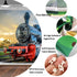Sunset 40X30 Inches DYNH Steam Train Tapestry, Old Engine Train on Railroad Track Tapestries,Natural Scenery Sunrise