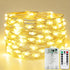 26FT 80 LED Fairy Lights Battery Operated with Remote Control & Timer,