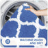 OLANLY 2 Piece Bathroom Rugs Set, Microfiber Bath Shower Mat and U-Shaped Toilet Rug, Non-Slip Absorbent (Sky Blue)