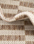 Unique Loom Outdoor Striped Area Rug - Striped, 2' x 3' 1" Rectangle, Taupe/Ivory Collection