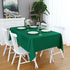 FOLINS&HOME Green Rectangle Tablecloth - 60 x 84 Wrinkle Free Waterproof Polyester Table Cover for Party, Indoor,