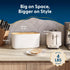 14.25x9.25x7 Sonder Los Angeles Union Large Bread Box | Fits Full Sourdough Loaves and More | Breadbox with Cutting