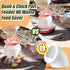 40 Pack (1.5 Inch,White) Teenyyou Quail Feeders No Waste Chicken Feeder Port DIY Chick Feed Saver Quail Supplies