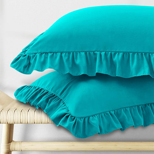 KKJIAF Ruffle Body Pillow Cases Set of 1, Ruffled Pillow Covers with