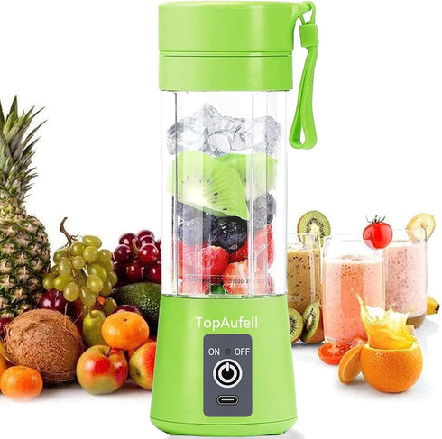 Portable Blender, 380ML Mini Mixer for Smoothies and Milkshakes, USB Rechargeable, Handheld, Green