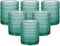 Vintage Glassware Drinking Glasses Set of 6, 12 oz Hobnail Glass Cups with 1 Cleaning Brush