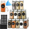 12/24/36/48pcs Glass Spice Jars, 4oz Empty Jars with Metal Caps, Labels, Shaker Lids, Collapsible Funnel, Seasoning