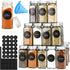 12/24/36/48pcs Glass Spice Jars, 4oz Empty Jars with Metal Caps, Labels, Shaker Lids, Collapsible Funnel, Seasoning