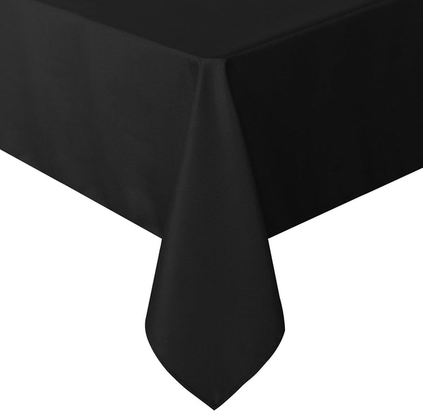 sancua Rectangle Tablecloth, 60 x 84 Inch, Stain and Wrinkle Resistant Washable Polyester for Dining