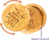 Totally Bamboo Salt Cellar Bamboo Storage Box, 6 Ounce Capacity, "Take Life with a Grain of Salt" Engraved Lid