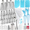 Piping Bags and Tips Set: 50Pcs Cake Decorating Supplies Kit with Icing Frosting Nozzles and Reusable Pastry Bags