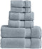 Modern Threads Luxury 6-Piece Quick-Dry Towel Set Plush & Ultra-Absorbent for Spa-Like