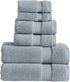 Modern Threads Luxury 6-Piece Quick-Dry Towel Set Plush & Ultra-Absorbent for Spa-Like