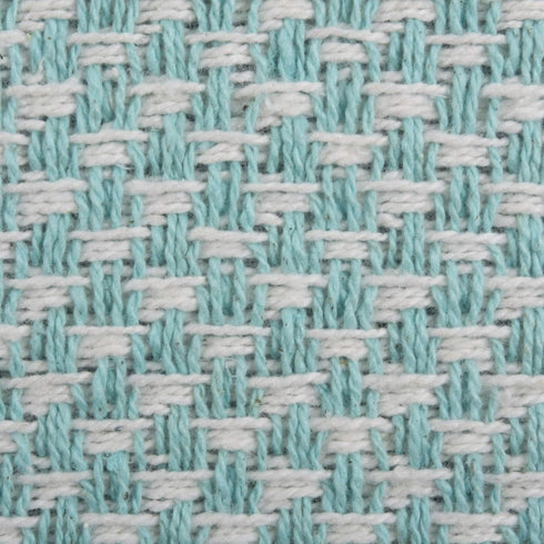 DII Woven Basics Collection 100% Cotton Knit Table Runner, 15x72, Aqua