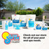 56% 99% 2 In The Swim Sodium Dichlor Chlorine Shock Granules for Sanitizing Hot Tubs and Spas Fast Dissolving, pH