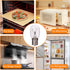 6 Pack Microwave Light Bulb 40 Watt 120V T8 Replacement E17 Standard Base Bulbs for Oven Stove Refrigerator