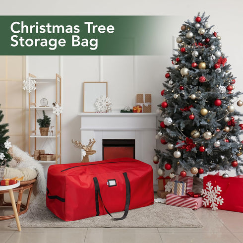 Holiday Cheer Christmas Tree Storage Bag – Heavy Duty Bag Fits Up to 9ft Tall Artificial Christmas Tree, Waterproof