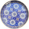 Zosenley Round Decorative Tray, Plastic with Handles, Modern Vanity and Serving for