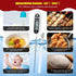 6 Pcs Instant Read Digital Food Thermometer with Probe - Cooking Thermometer Supplies for BBQ Kitchen (White)