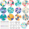 Potchen 12 Pcs Flower Coasters Color Your Own Coaster Ceramic DIY Kits