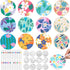 Potchen 12 Pcs Flower Coasters Color Your Own Coaster Ceramic DIY Kits