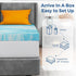 Twin Mattress Topper - 2 Inch Gel Memory Foam Bed Topper for Twin Size Bed, CertiPUR-US Certified, Blue