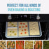 Large Silicone Baking Tray Dividers for Oven Cooking & Meal Prep, Easy to Clean Nonstick Baking Sheet