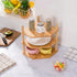3 Counter (1, 3Tier-3.9" Tier Expandable Bamboo Corner Shelf - Dish/Plate Organizer for Cabinet, Kitchen Shelf & Small