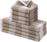 Homaxy Kitchen Towels and Dishcloths Set, 12 x 12 and 13 x