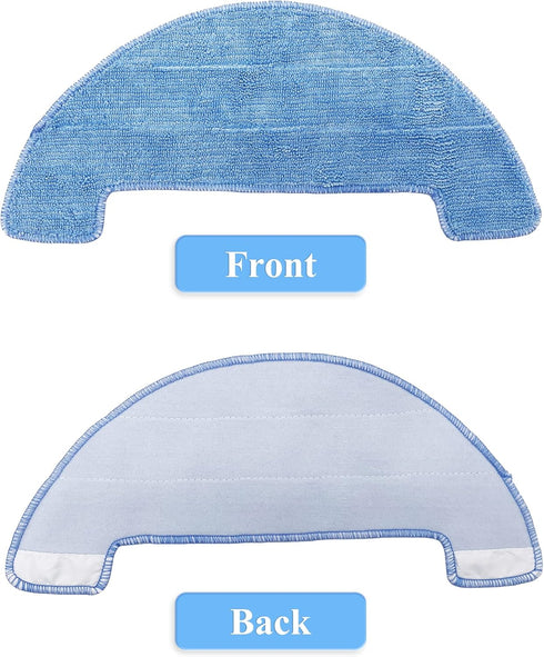 Smilefil 4pcs Replacement Mop Cloths for Coredy R750, R500, R550(R500+), R580, G800, G850 Robot Vacuum Cleaner