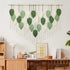 51.5"W 33.5"L Weldomcor Large Macrame Wall Hanging, Boho Leaves Macrame Tapestry Wall Decor Handmade Woven Hanging