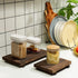 2 Counter Tiamon Pcs Wood Pedestal Stand Riser Wood Riser Soap Stand for Bathroom Farmhouse Soap Tray for Home Kitchen