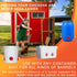 4 1 ZenxyHoC Chicken Feeders No Waste, DIY Automatic Poultry Feeder Ports Hole Saw with Covers Gravity Feed Kit