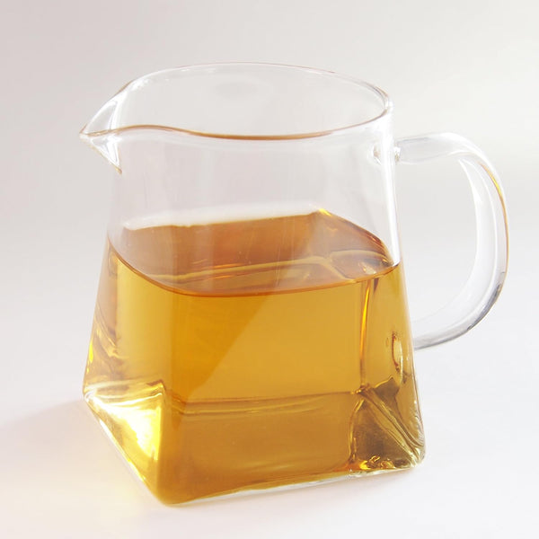 12 oz Clear Glass Tea Pitcher - High Temp Resistant, 350 ml, Fair Cups with Handle, Gong Dao Bei, Kungfu Teaware