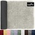 KANGAROO Luxury Chenille Bath Rug, 36x24, Extra Soft and Absorbent Shaggy Bathroom Rugs, Cream
