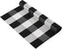 MUBIN 27.5 x 43 Inches Cotton Buffalo Plaid Rug, Hand-Woven Indoor or Outdoor Rugs for Layered Door Mats (Black and